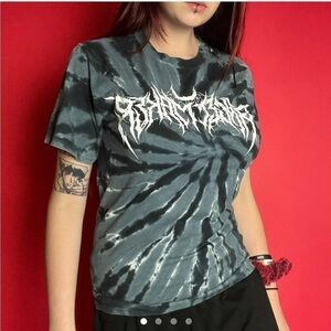Grey and black tie dye angelmaker band tee 🖤🤍​​​​​​​​​​​​​​​​​​​​​​